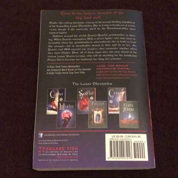 Scarlet by Marissa Meyer Book two of the Lunar Chronicles Slightly damaged - Picture 2 of 6